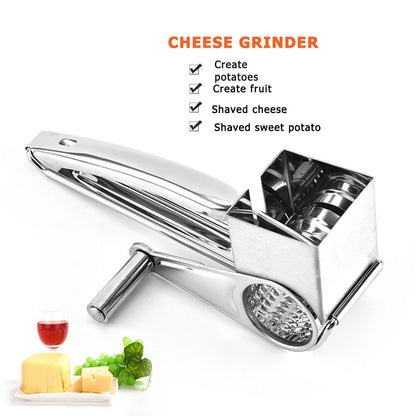 Stainless Steel Hand Crank Cheese Grater by HitMyNeed