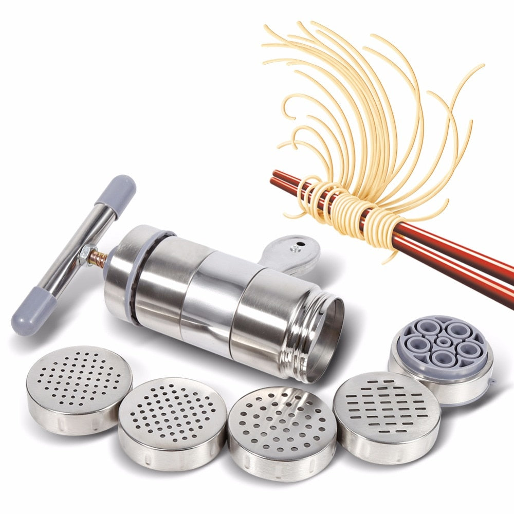 Stainless Steel Handheld Pasta & Food Press by HitMyNeed