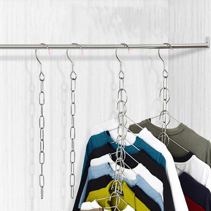 Stainless Steel Hanger Chain Closet Organizer by HitMyNeed