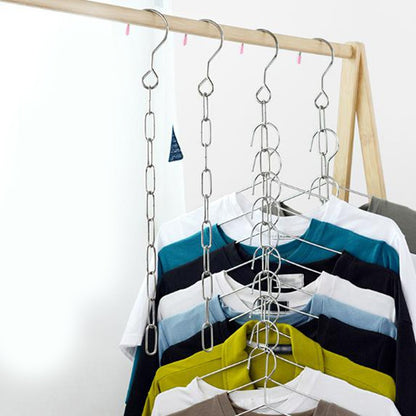 Stainless Steel Hanger Chain Closet Organizer by HitMyNeed