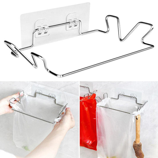Stainless Steel Hanging Garbage Bag Holder by HitMyNeed