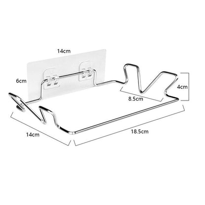 Stainless Steel Hanging Garbage Bag Holder by HitMyNeed