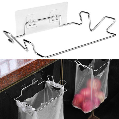 Stainless Steel Hanging Garbage Bag Holder by HitMyNeed