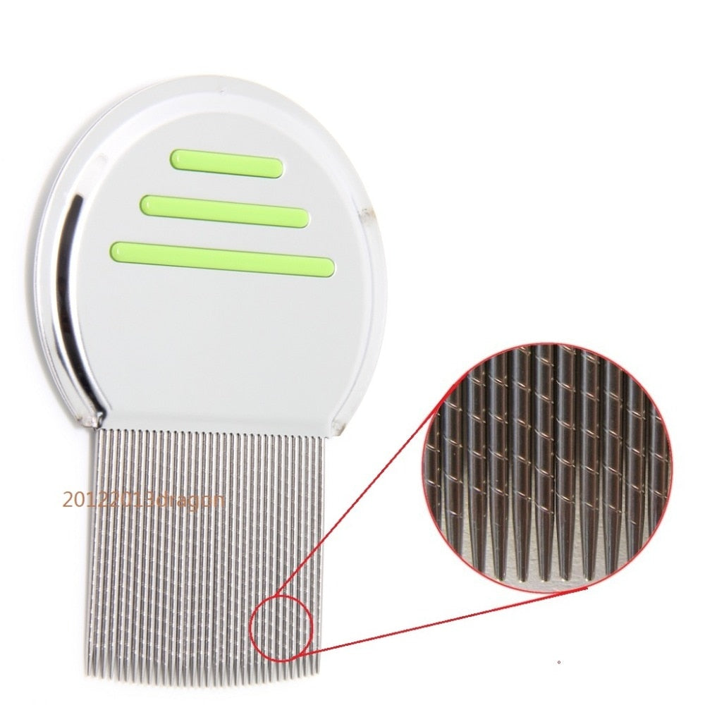 Stainless Steel Head Lice and Nit Removal Comb pink by HitMyNeed