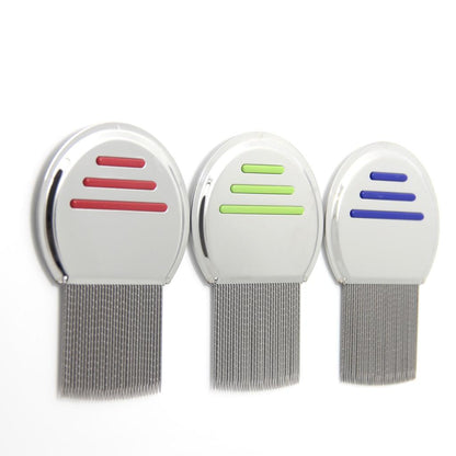 Stainless Steel Head Lice and Nit Removal Comb red by HitMyNeed