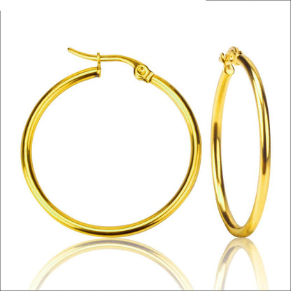 Stainless Steel Hoop Earrings in Multiple Sizes by HitMyNeed