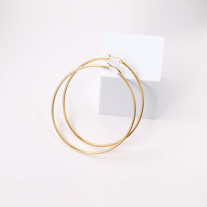 Stainless Steel Hoop Earrings in Multiple Sizes by HitMyNeed