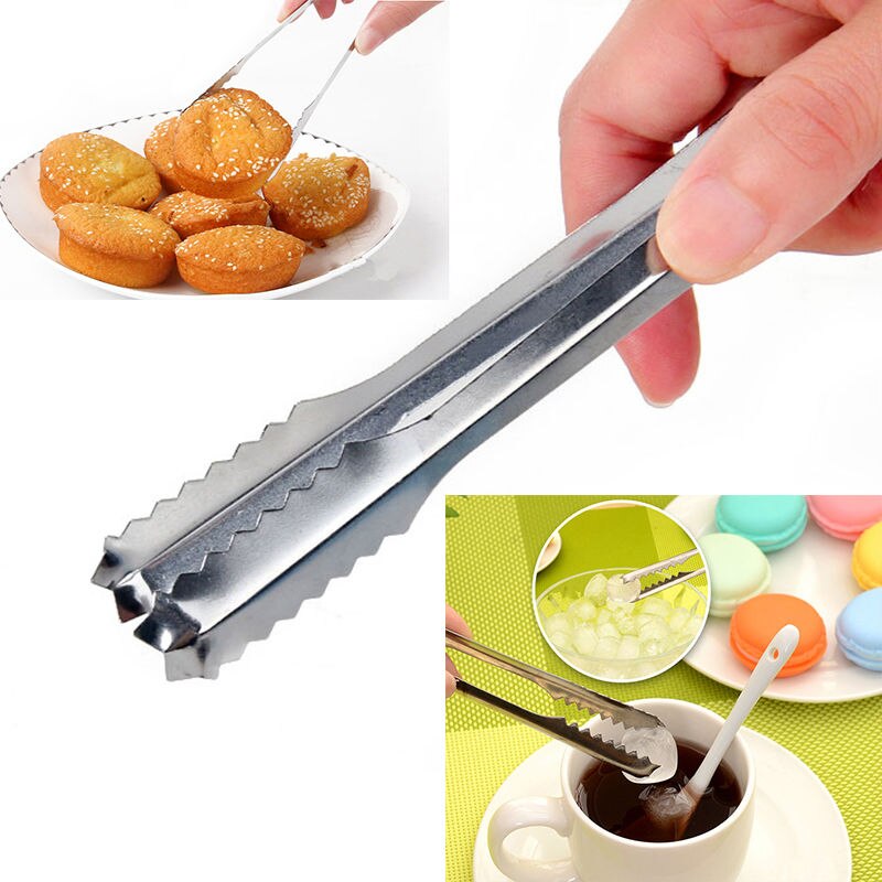 Stainless Steel Ice Tongs Kitchen Clips 15 cm by HitMyNeed
