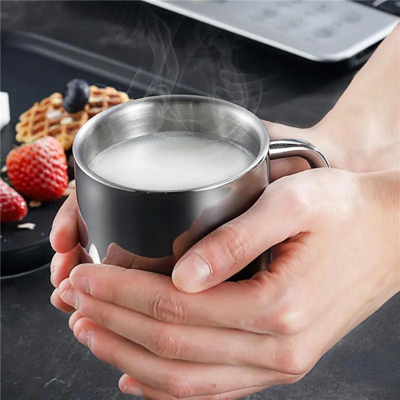 Stainless Steel Insulated Coffee Mug with Lid by HitMyNeed