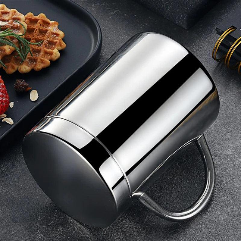 Stainless Steel Insulated Coffee Mug with Lid by HitMyNeed