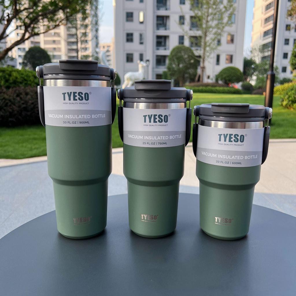 Stainless Steel Insulated Travel Coffee Thermos 600ml green by HitMyNeed