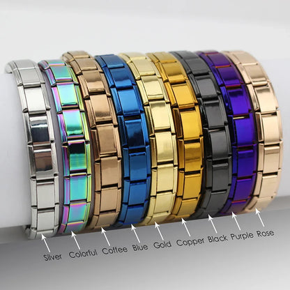 Stainless Steel Italian Link Bracelet, 17.5cm by HitMyNeed