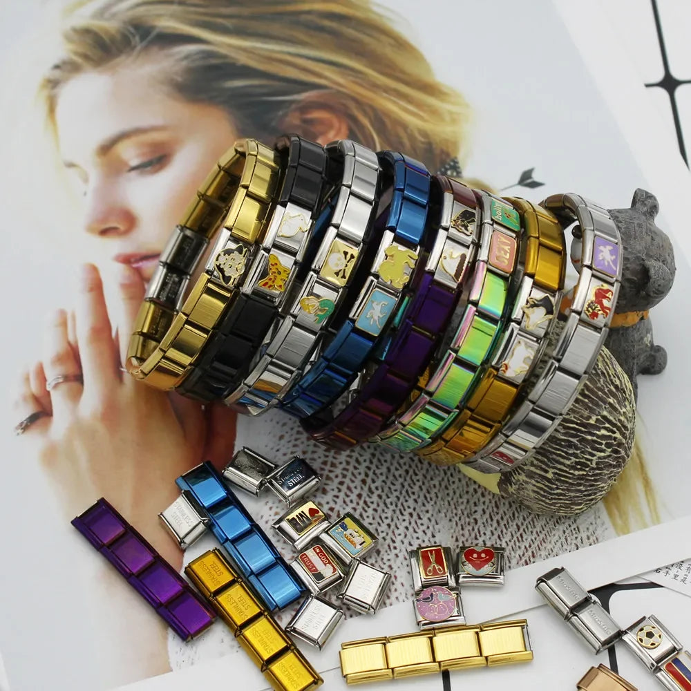 Stainless Steel Italian Link Bracelet, 17.5cm by HitMyNeed