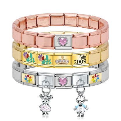 Stainless Steel Italian Link Bracelet, 17.5cm by HitMyNeed