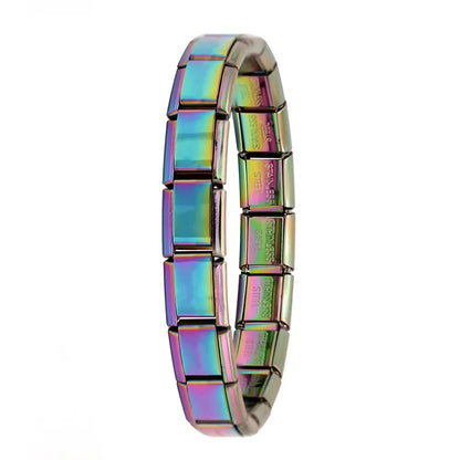 Stainless Steel Italian Link Bracelet, 17.5cm color by HitMyNeed