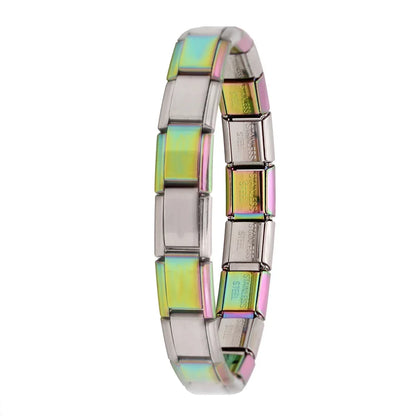 Stainless Steel Italian Link Bracelet, 17.5cm color-silver by HitMyNeed