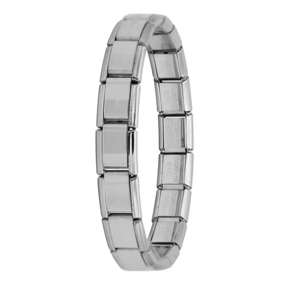 Stainless Steel Italian Link Bracelet, 17.5cm silver by HitMyNeed