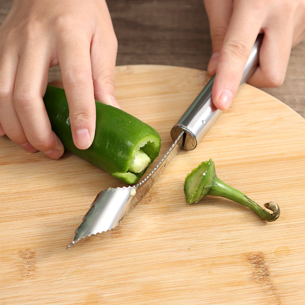 Stainless Steel Jalapeno and Pepper Corer Tool by HitMyNeed