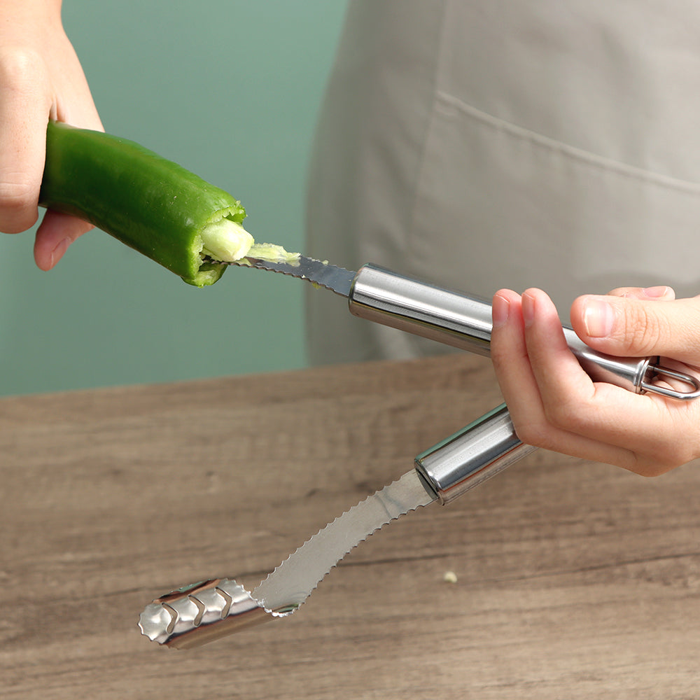 Stainless Steel Jalapeno and Pepper Corer Tool by HitMyNeed