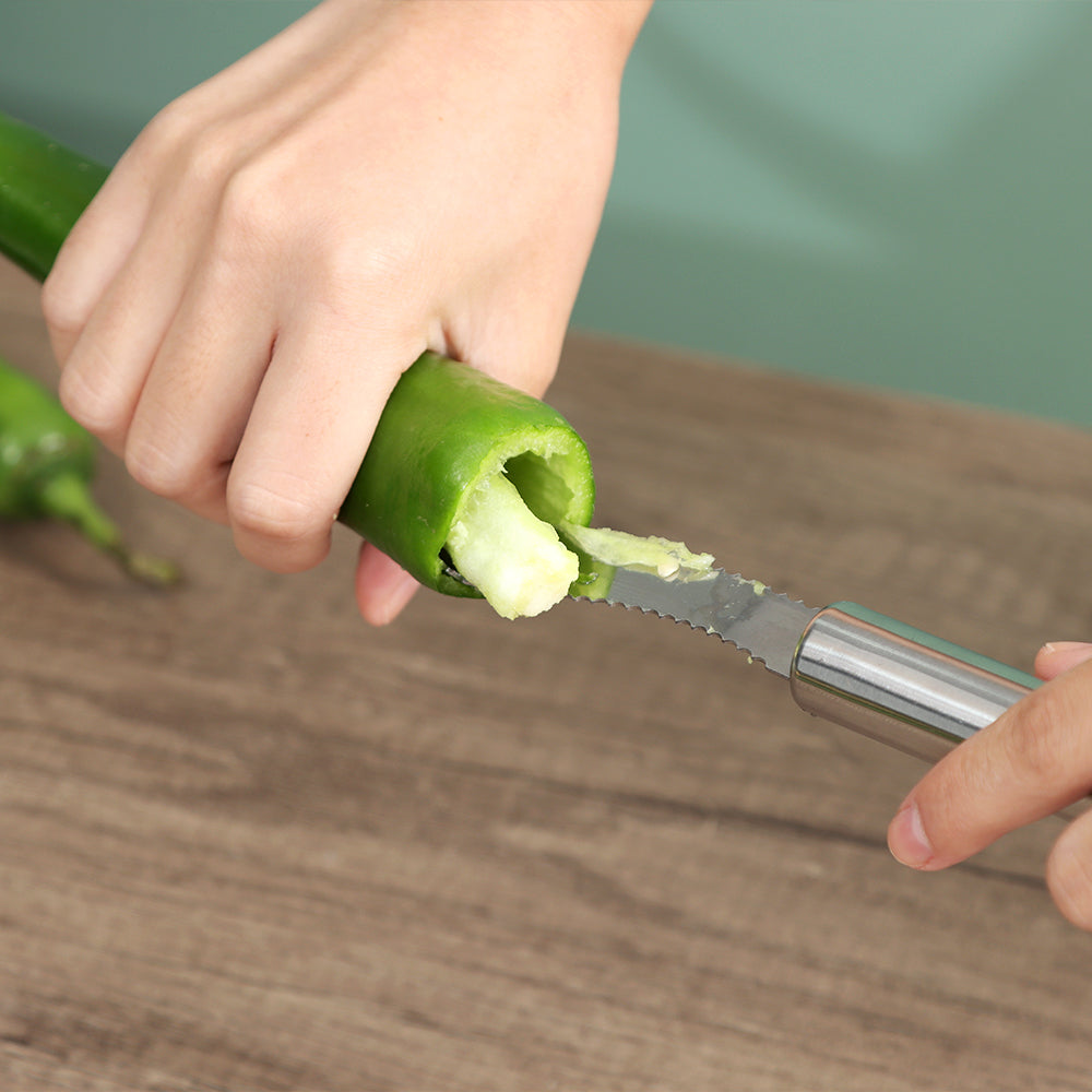 Stainless Steel Jalapeno and Pepper Corer Tool by HitMyNeed