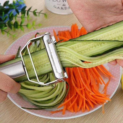 Stainless Steel Julienne Slicer & Vegetable Peeler by HitMyNeed