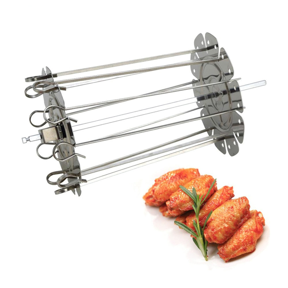 Stainless Steel Kebab Cage Oven Rotisserie Set by HitMyNeed