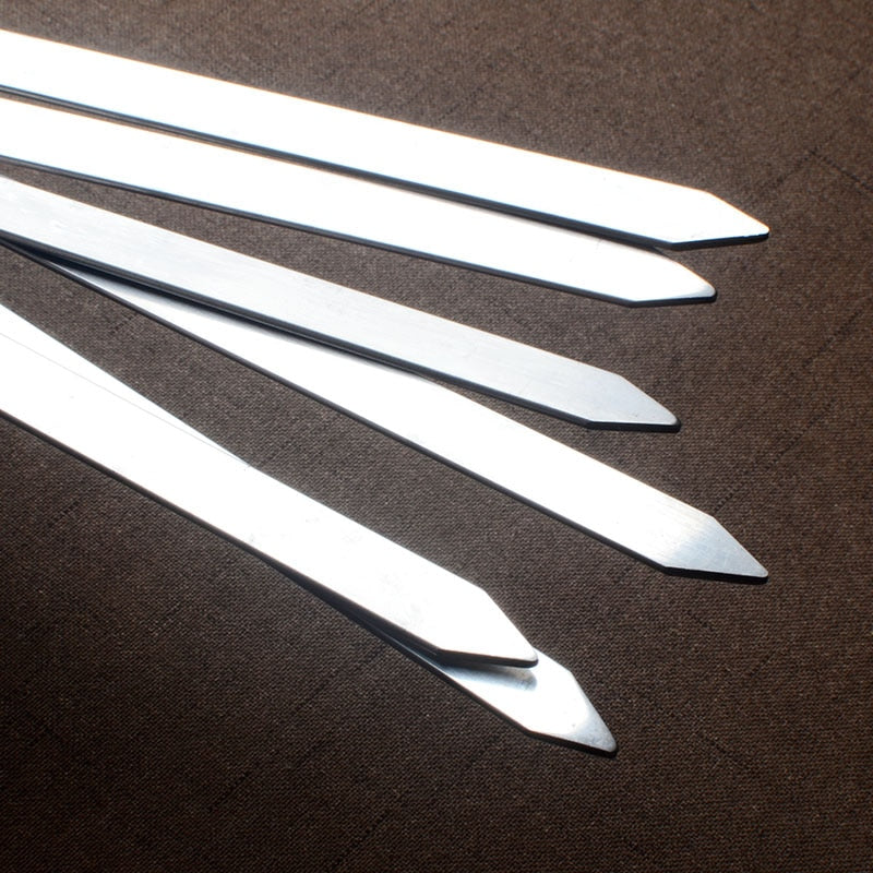 Stainless Steel Kebab Skewers Set of 6, 55cm by HitMyNeed