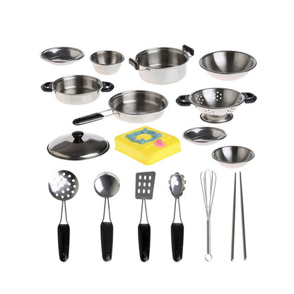 Stainless Steel Kids Cooking Playset with Stove by HitMyNeed