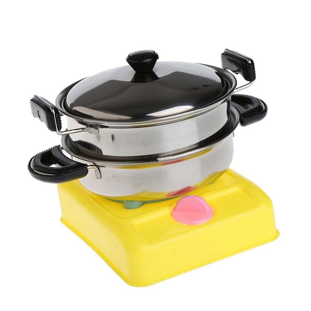 Stainless Steel Kids Cooking Playset with Stove by HitMyNeed