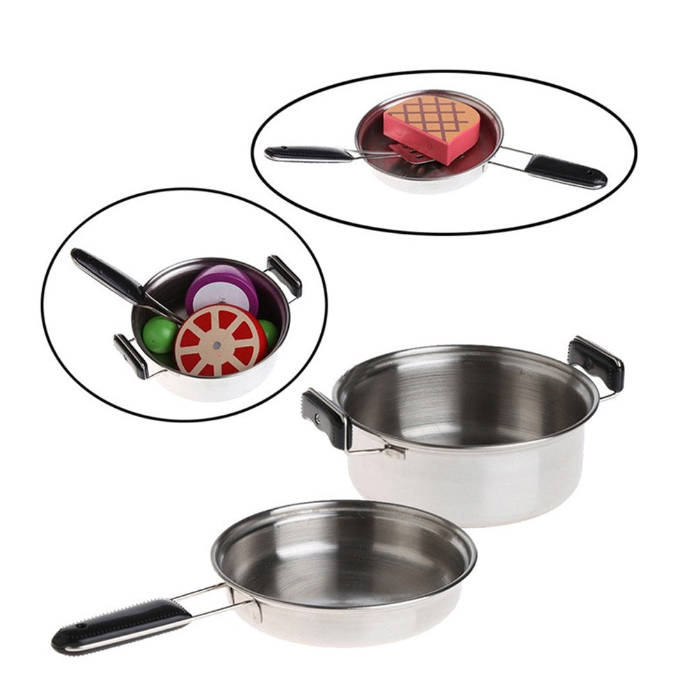 Stainless Steel Kids Cooking Playset with Stove by HitMyNeed
