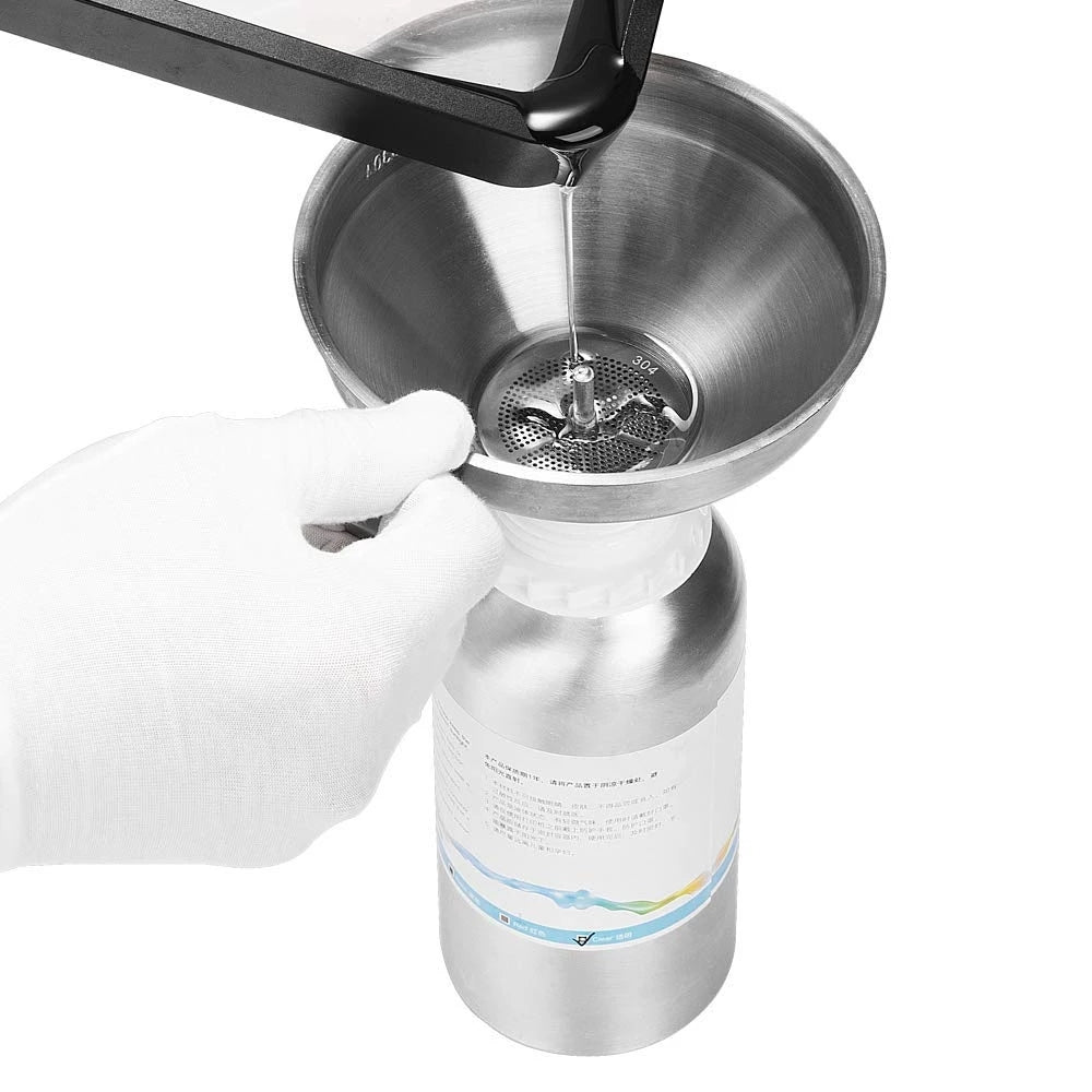 Stainless Steel Kitchen Funnel with Handle & Strainers by HitMyNeed
