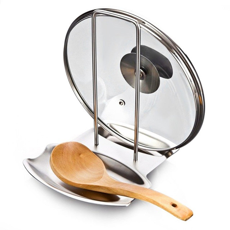 Stainless Steel Kitchen Pan and Lid Rest Stand by HitMyNeed