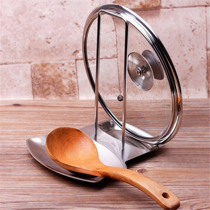 Stainless Steel Kitchen Pan and Lid Rest Stand by HitMyNeed