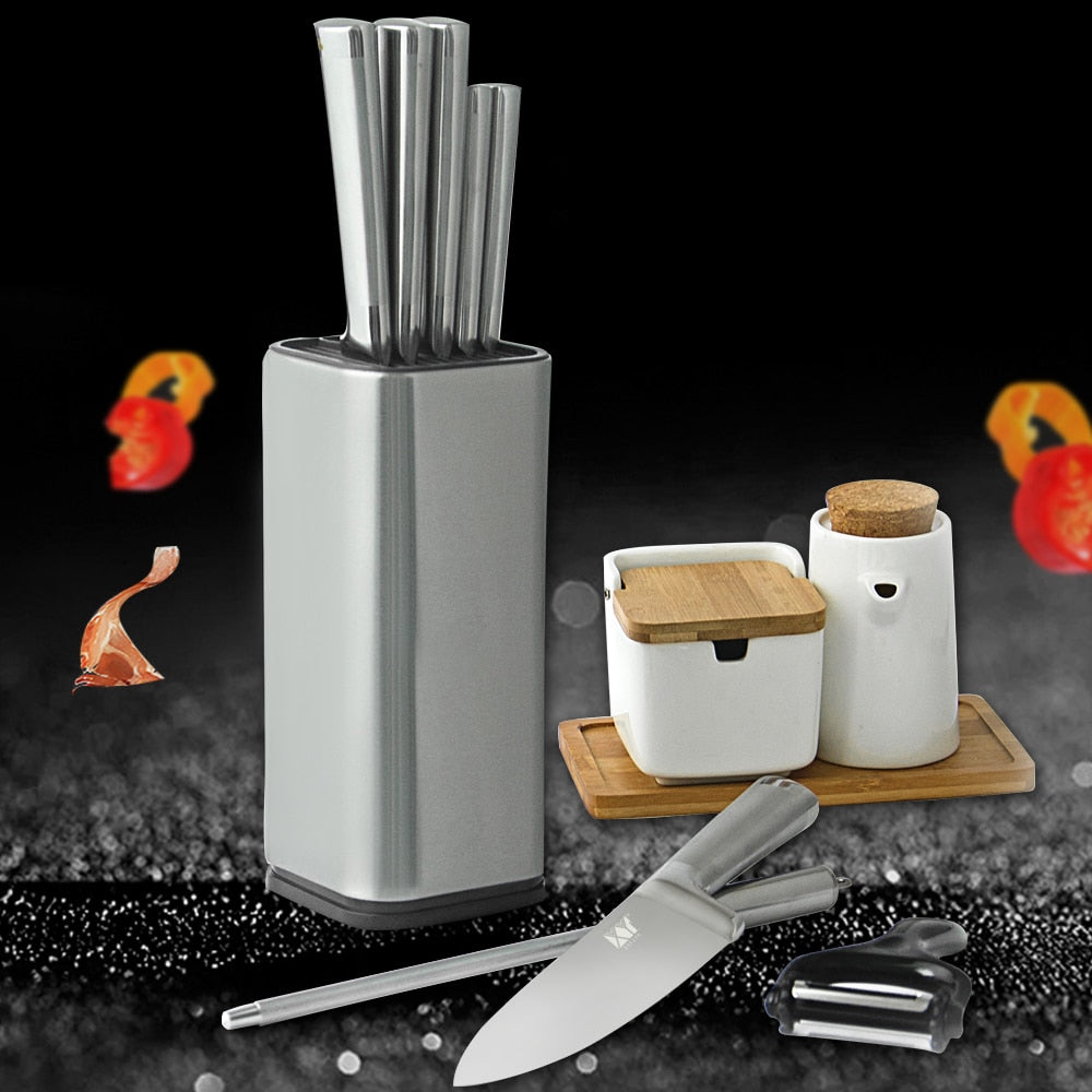 Stainless Steel Knife Holder Stand with Large Capacity by HitMyNeed