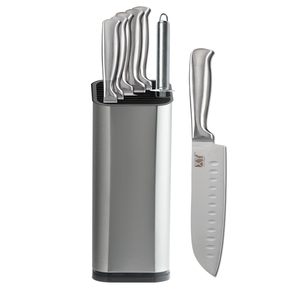 Stainless Steel Knife Holder Stand with Large Capacity by HitMyNeed