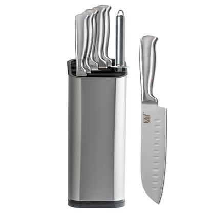 Stainless Steel Knife Holder Stand with Large Capacity by HitMyNeed