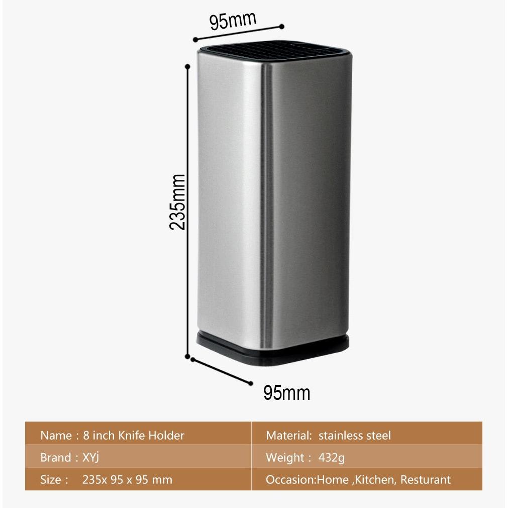 Stainless Steel Knife Holder Stand with Large Capacity by HitMyNeed