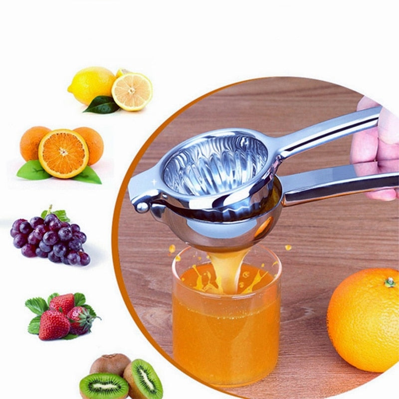 Stainless Steel Lemon Squeezer Handheld Juicer by HitMyNeed