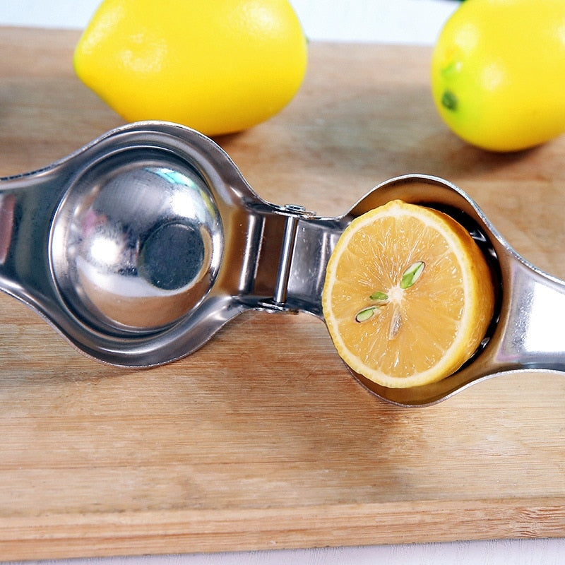 Stainless Steel Lemon Squeezer Handheld Juicer by HitMyNeed
