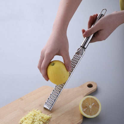 Stainless Steel Lemon Zest Grater with Long Handle by HitMyNeed