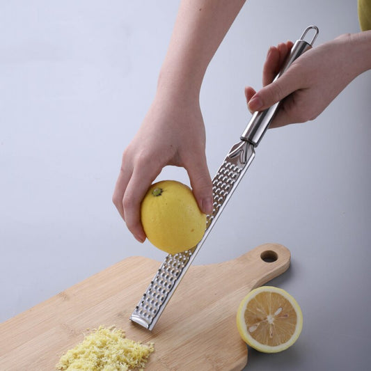 Stainless Steel Lemon Zest Grater with Long Handle by HitMyNeed