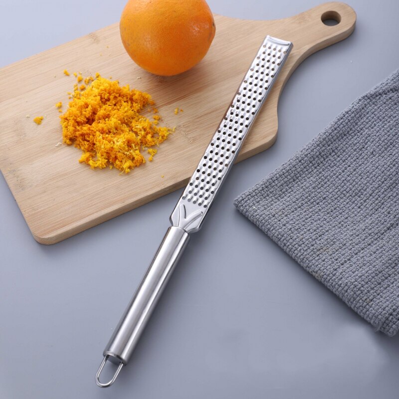 Stainless Steel Lemon Zest Grater with Long Handle by HitMyNeed