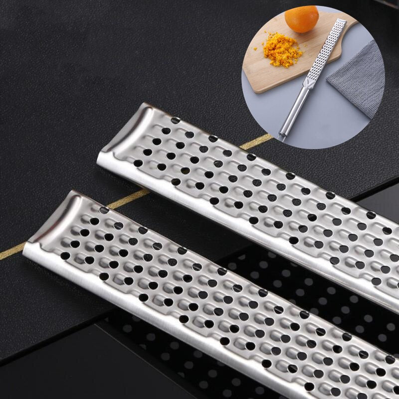 Stainless Steel Lemon Zest Grater with Long Handle by HitMyNeed