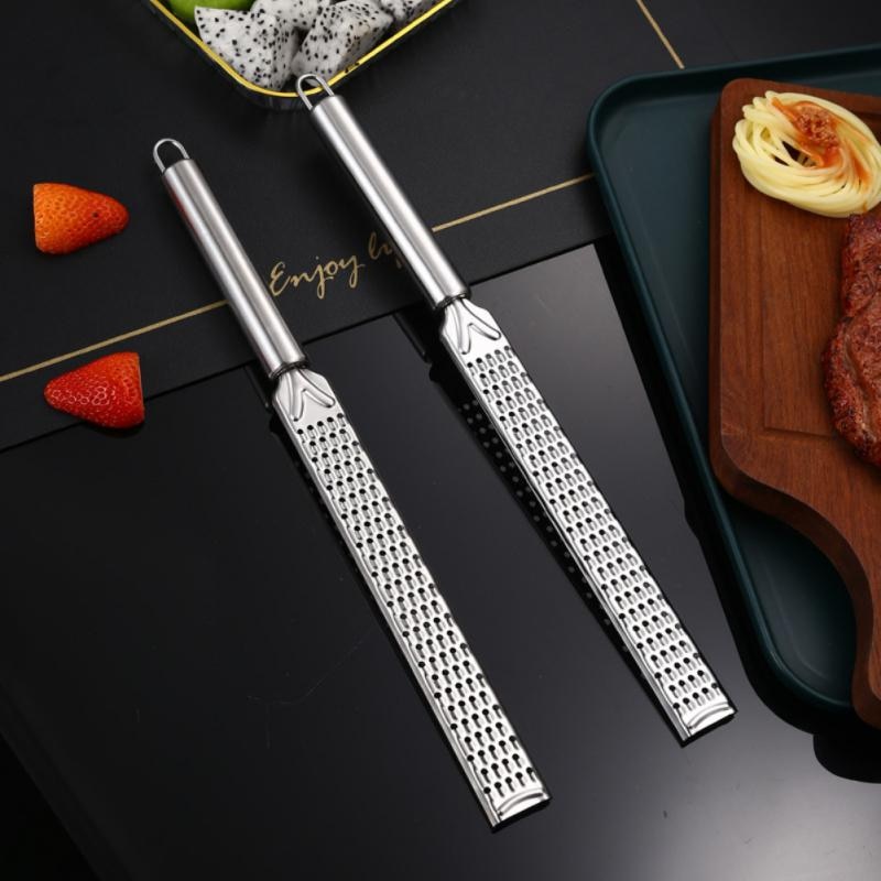 Stainless Steel Lemon Zest Grater with Long Handle by HitMyNeed