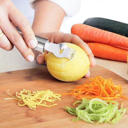 Stainless Steel Lemon Zester with Channel Knife by HitMyNeed
