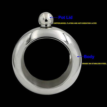 Stainless Steel Liquor Bangle Bracelet Flask by HitMyNeed
