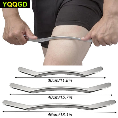 Stainless Steel Long Gua Sha Muscle Massage Bar by HitMyNeed