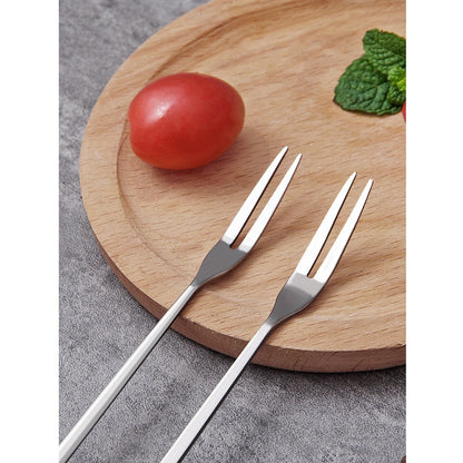 Stainless Steel Long Handle Cocktail Fork 26cm by HitMyNeed