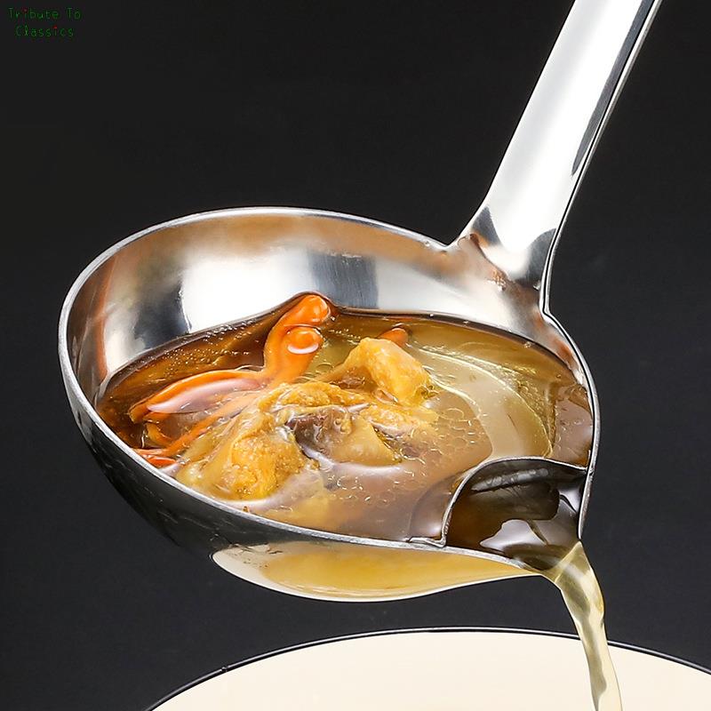 Stainless Steel Long Handle Fat Skimming Ladle by HitMyNeed