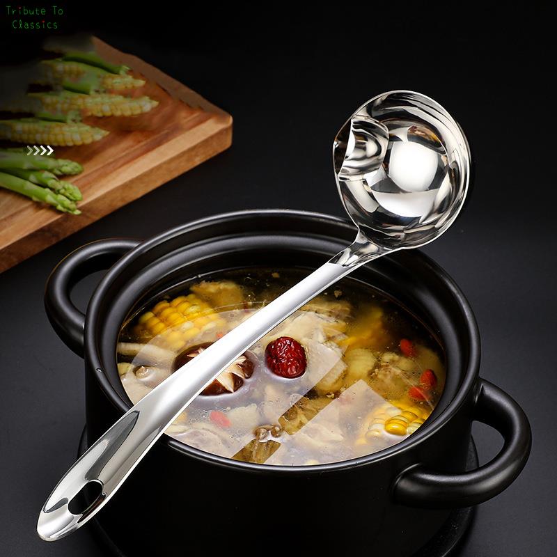 Stainless Steel Long Handle Fat Skimming Ladle by HitMyNeed